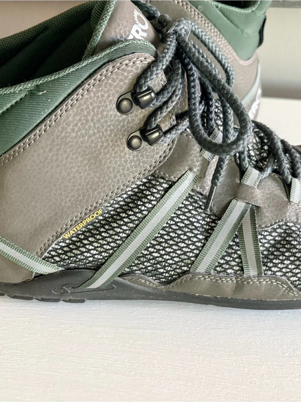 Xero Xcursion Fusion Men’s Gray & Green Lightweight, Waterproof Boots